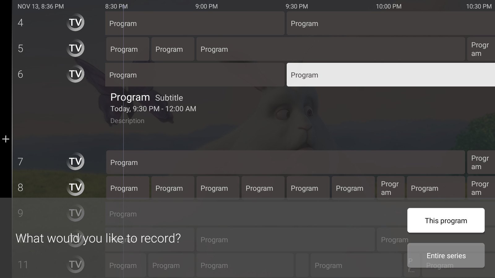 Channel categories loading in Sparkle TV Player